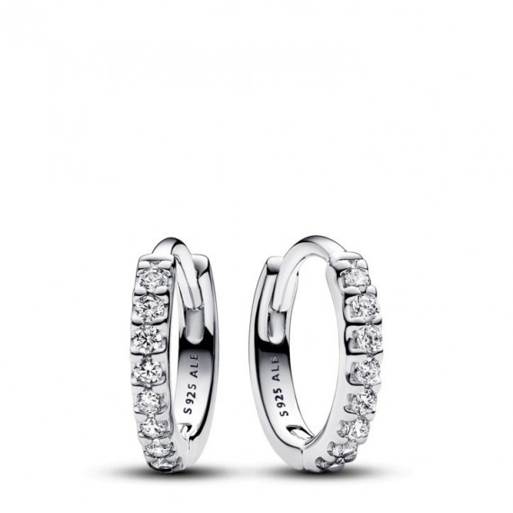 PANDORA Pendientes de Aro en Plata de Ley Abrazo Brillante​ 293015C01