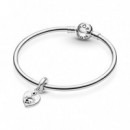 PANDORA San Valentín Charm Colgante en Plata de Ley Corazón Amigos para Siempre 799294C01