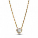 PANDORA Collar Corazón Brillante 368425C01