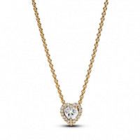 PANDORA Collar Corazón Brillante 368425C01