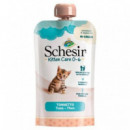 SCHESIR Gato Kitten Crema de Atun 0-6 Pouch 150 Gr