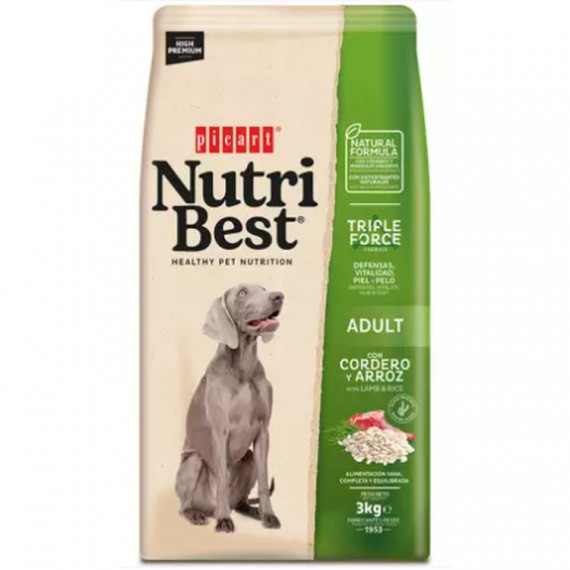 NUTRIBEST Perro Adulto Cordero 3 Kg