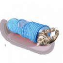 AFP Gato Tunel Modern Azul 25X25X70 Cm