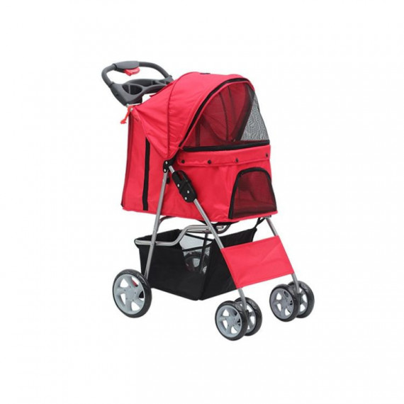 PAWISE Cochecito Rojo 68X46X100 Cm