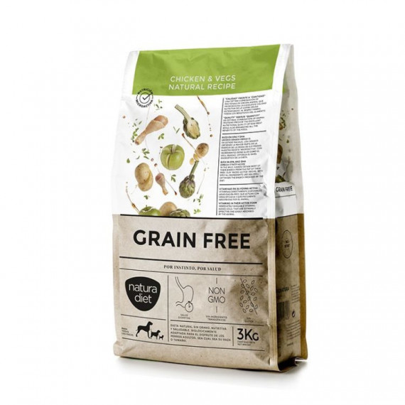 Natura Diet Perro Adulto Grain Free Pollo 3 Kg  DINGO NATURA