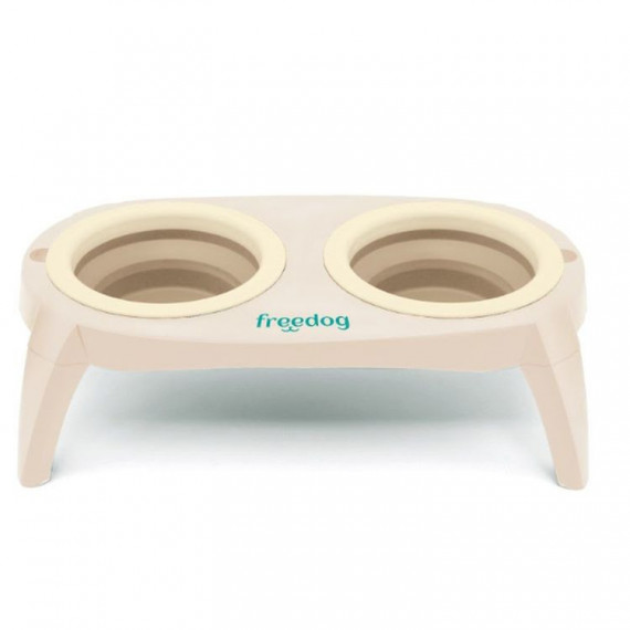 FREEDOG Compact Bowl Beige y Marron 2X500 Ml