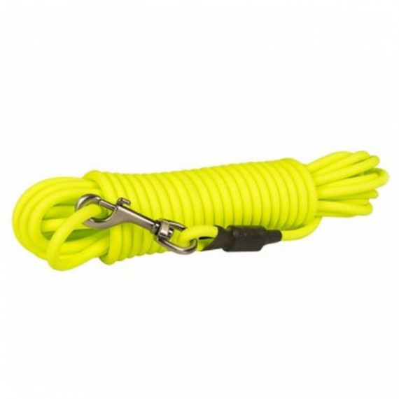 DUVO Perro Correa Adiestramiento Redonda Amarilla 10 M