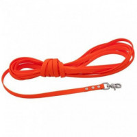 DUVO Perro Correa Adiestramiento Plana Naranja 10 M