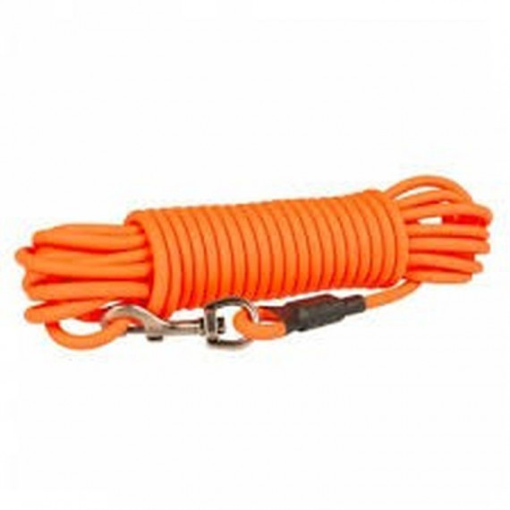 DUVO Perro Correa Adiestramiento Redonda Naranja 10 M