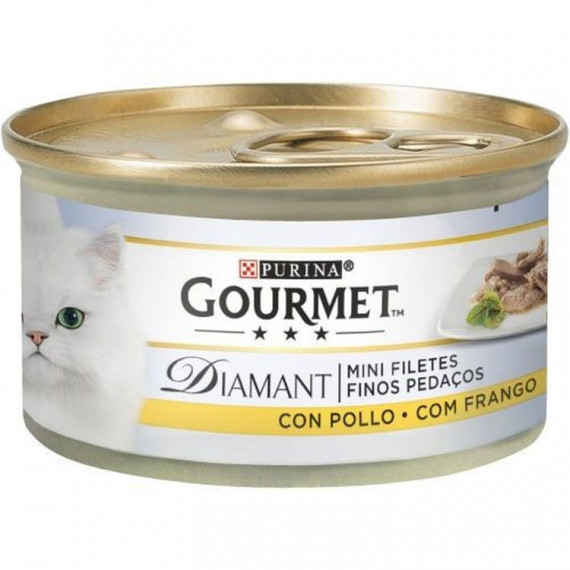 GOURMET Gato Diamant Finas Lonchas Pollo 85 Gr