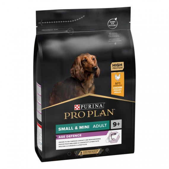 PROPLAN Perro Adulto Mini Age Defend +9 Pollo 3 Kg
