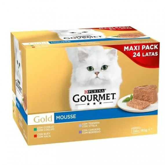 GOURMET Gato Gold Mousse Surtido 24X85 Gr