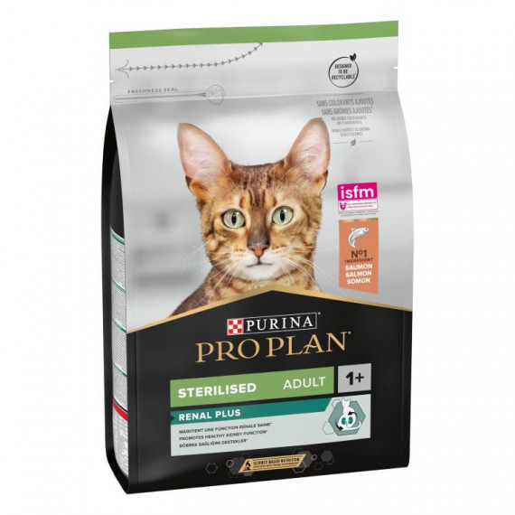 PROPLAN Gato Adulto Sterilised Renal+ Salmon 3 Kg