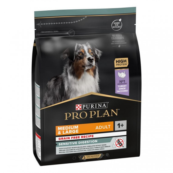 PROPLAN perro adulto medium/large grain free pavo 2,5 kg