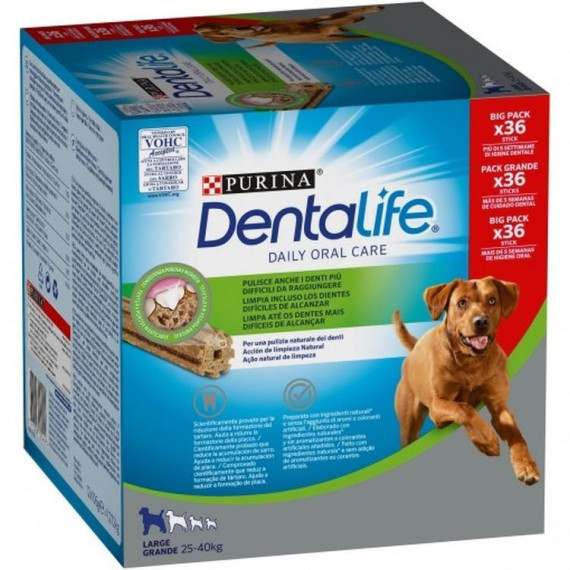 DENTALIFE perro snack Daily oral care grande 36 uds