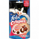 FELIX Gato Snack Crispies Salmon y Trucha 45 Gr