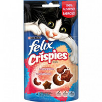 FELIX Gato Snack Crispies Salmon y Trucha 45 Gr