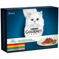GOURMET Gato Perle Gelatina Pollo 8X85 Gr