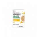 GOURMET Gato Snack Puree Pollo 5X10 Gr