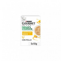 GOURMET Gato Snack Puree Pollo 5X10 Gr