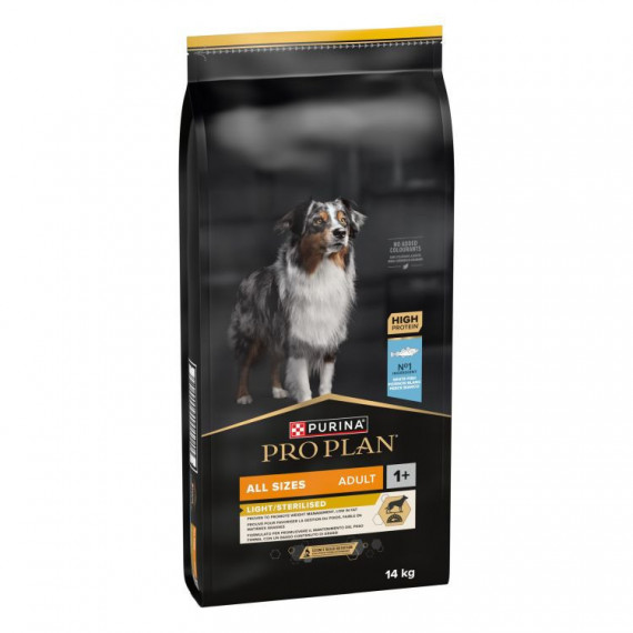 PROPLAN Perro Adulto Ligh/sterilised Pescado Blanco 14 Kg