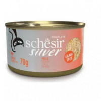 SCHESIR Gato Adulto Silver Filete de Pollo Lata 70 Gr