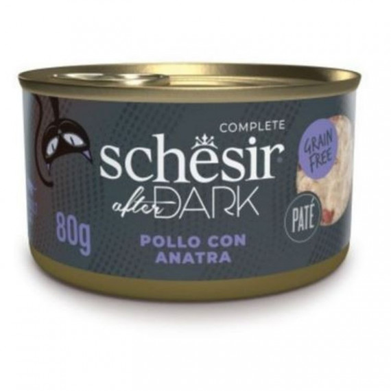 SCHESIR Gato Adulto After Dark Pollo y Pato Lata 80 Gr
