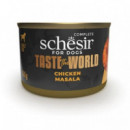SCHESIR Perro Adulto Taste World Pollo Masala Lata 150 Gr