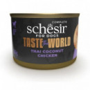 SCHESIR Perro Adulto Taste World Pollo Thai y Coco Lata 150