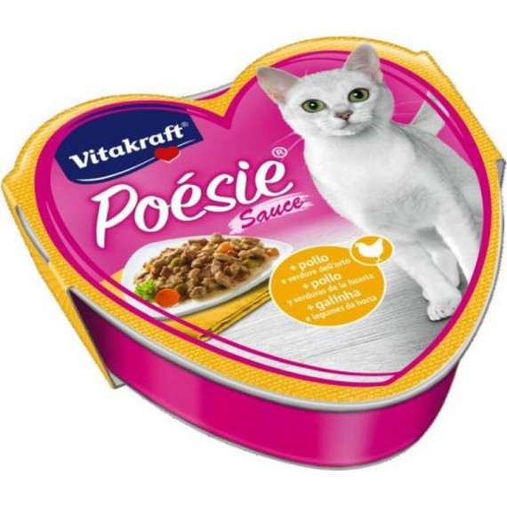 VITAKRAFT Gato Adulto Poesie Pollo Verduras Salsa Tarrina 85
