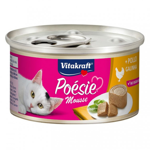 VITAKRAFT Gato Adulto Poesie Mousse Pollo Lata 85 Gr