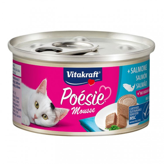 VITAKRAFT Gato Adulto Poesie Mousse Salmon Lata 85 Gr