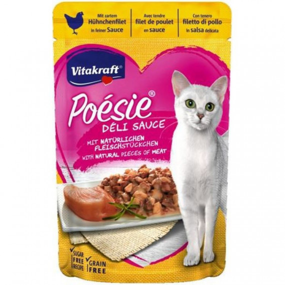 VITAKRAFT Gato Adulto Poesie Pollo Salsa Pouch 85 Gr