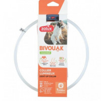 ZOLUX perro collar luminoso transparente azul