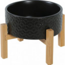 ZOLUX Perro Comedero Cerámico Keramo Negro 700 Ml