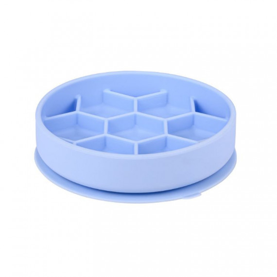 ZOLUX Perro Comedero Slow Feeder Silicona Azul M