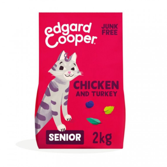 Edgard&cooper Gato Senior Pollo y Pavo 2 Kg  EDGARD & COOPER