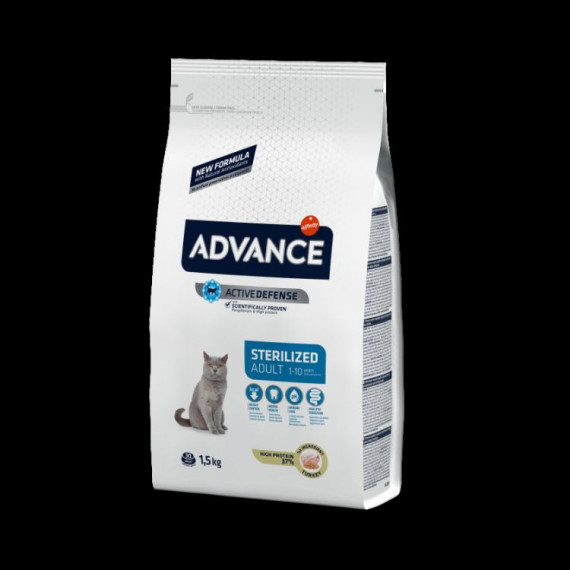 ADVANCE Gato Adulto Esterilizado Salmon 1.5 Kg
