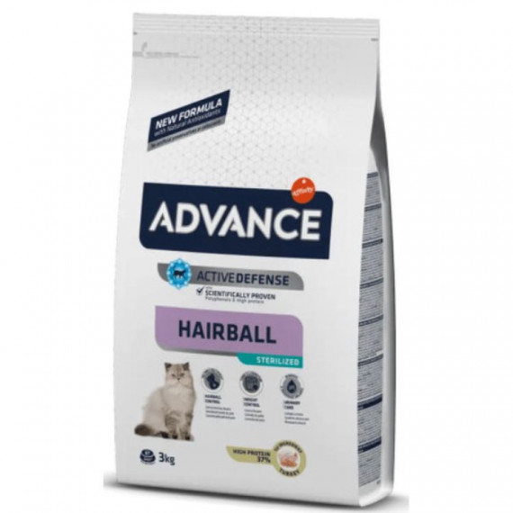 ADVANCE Gato Adulto Esterilizado Hairball 3 Kg