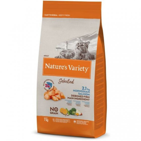 NATURES VARIETY gato adulto NG salmon 7 kg