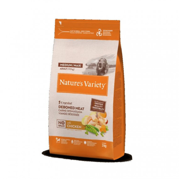 Natures Variety Perro Adulto Medium Maxi Hg Pollo 3 Kg  NATURE'S VARIETY