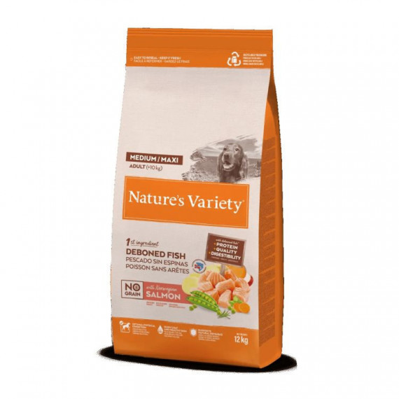 Natures Variety Perro Adulto Medium Maxi Ng Salmon 3 Kg  NATURE'S VARIETY