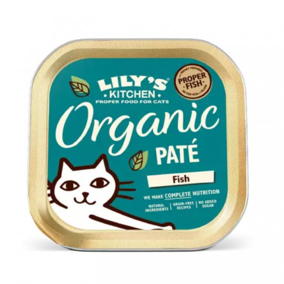 LILY'S KITCHEN Gato Adulto Organic Fish Dinner Tarrina 85 Gr