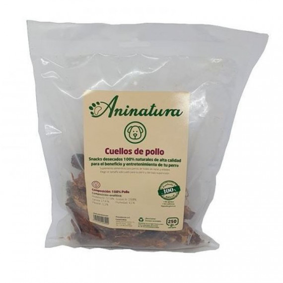 ANINATURA Perro Snack Cuellos de Pollo 500 Gr