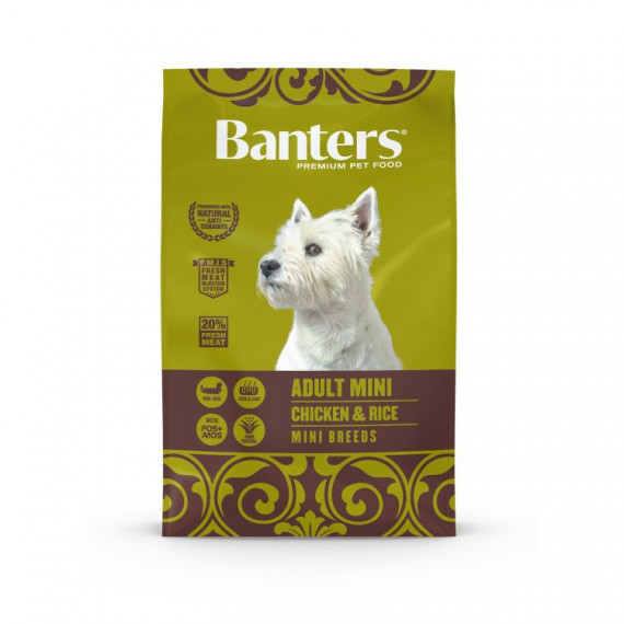 BANTERS Perro Adulto Pollo Mini 3 Kg