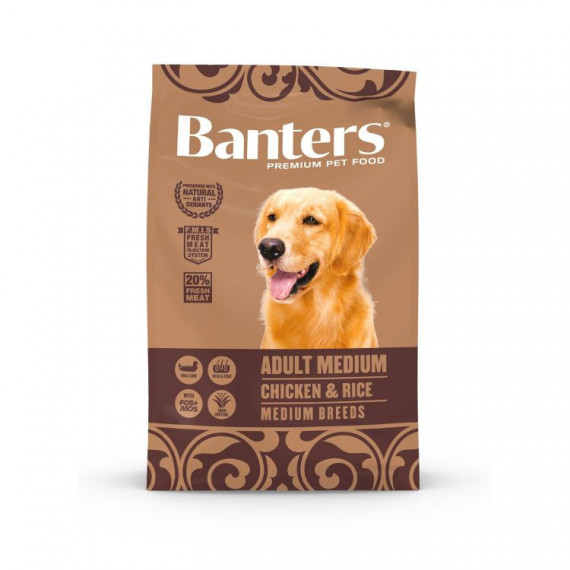 BANTERS Perro Adulto Pollo Medium 3 Kg