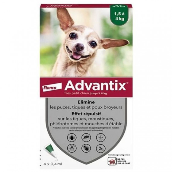 Advantix Perro Pipeta 1,5-4 Kg 4 Ud  ELANCO