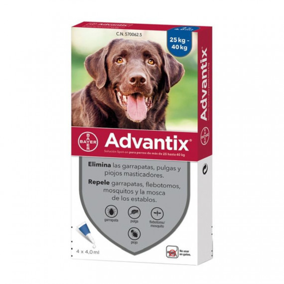 Advantix Perro Pipeta 25-40 Kg 4 Ud  ELANCO