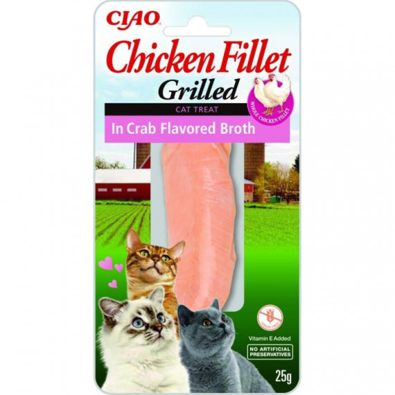 CHURU Gato Snack Filete Pollo Caldo Cangrejo 25 Gr