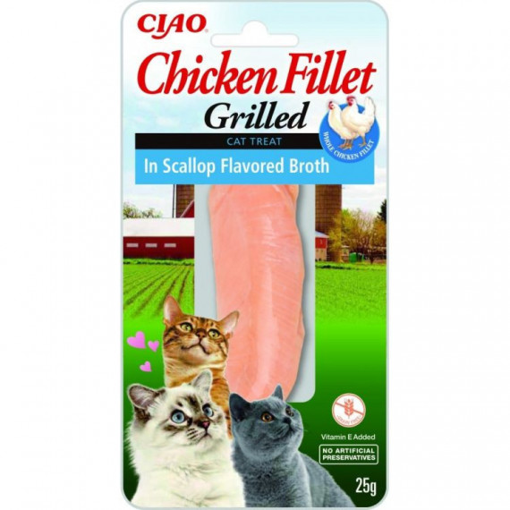 CHURU Gato Snack Filete Pollo Caldo Vieira 25 Gr